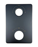 8mm verlengset mat zwart tbv 2-knops douchethermostaat