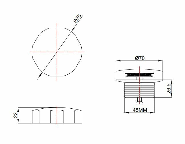 Doblar afbouwdeel badafvoer met overloop geborsteld messing PVD