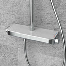 Tondell thermostatische regendoucheset opbouw met planchet chroom