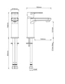 Trop wastafelkraan chroom