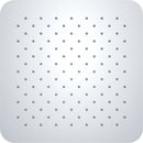 Ufo hoofddouche vierkant 30 cm chroom