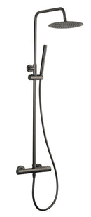 Sen eco thermostatische regendoucheset opbouw gunmetal