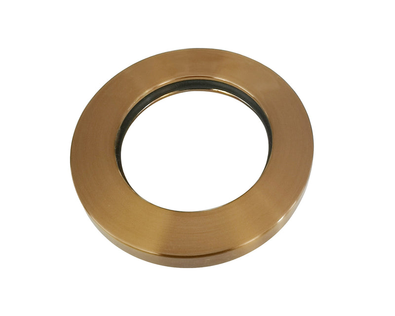 Slim rozet kraangedeelte eenhendel wastafelkraan 50 mm geborsteld brons koper PVD