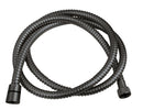 Doucheslang conisch metaal 150 cm gunmetal