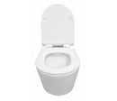 Sity wandcloset rimless met toiletzitting softclose en quick release glans wit
