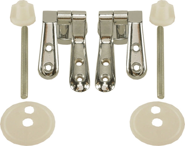 bevestigingset WC zitting hout chroom