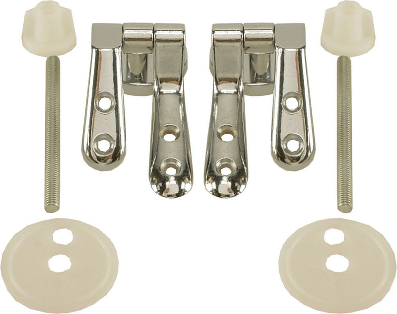 bevestigingset WC zitting hout chroom