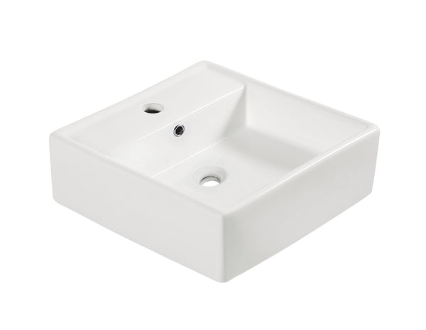 5 x 13 cm keramiek glans wit