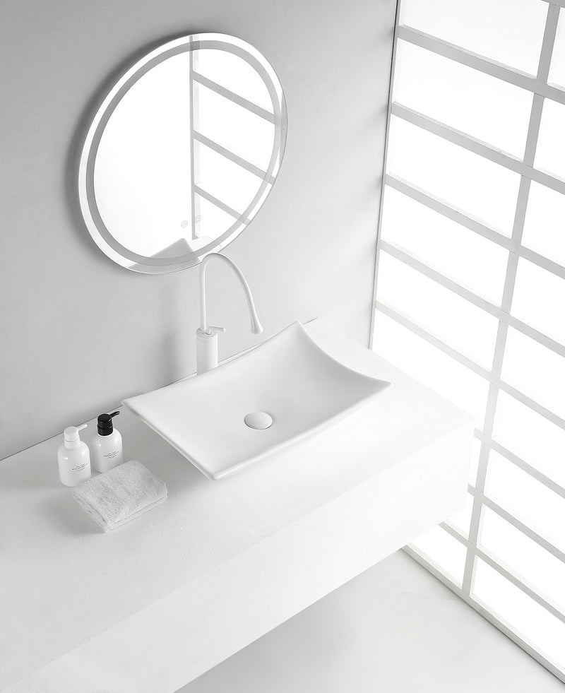 5 cm keramiek glans wit