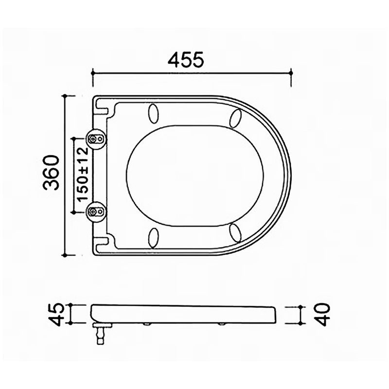 Arco toiletzitting softclose en quick release glans wit