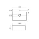 Leto fontein 33,5 x 29 x 11,5 cm keramiek glans wit