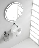 Lara fontein zonder kraangat 30 x 25 x 12 cm keramiek glans wit