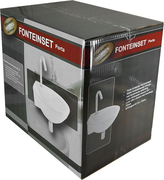 one-pack Porta fontein + Metro kraan