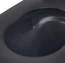 Vesta Tornado flush wandcloset rimless met Flatline toiletzitting softclose en quick release mat zwart