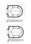 Vesta toiletzitting softclose en quick release mat wit