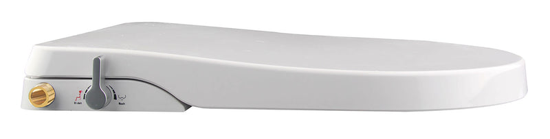 Luxe douche-WC zitting stroomloos wit