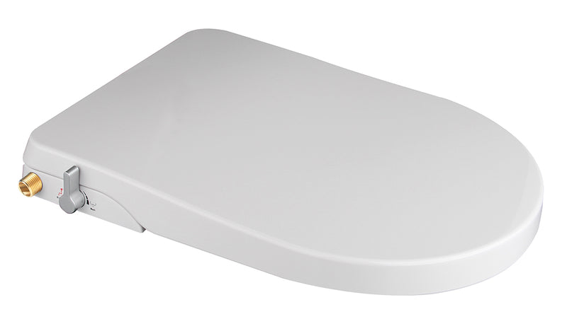 Luxe douche-WC zitting stroomloos wit