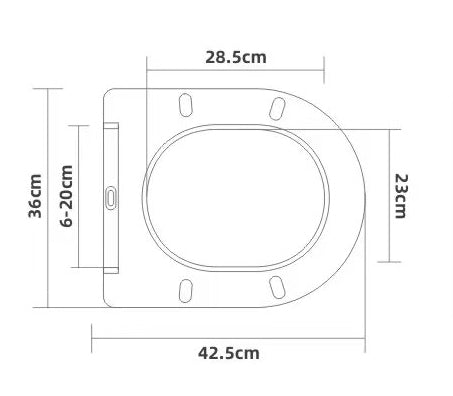 Nibiru toiletzitting softclose en quick release mat wit