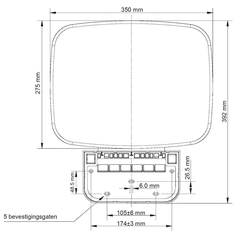 Serva doucheklapzitje wit