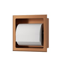 Rocko toiletrolhouder zonder klep inbouw geborsteld brons koper