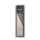 Rocko toiletrol- en borstelhouder inbouw betegelbaar gunmetal PVD