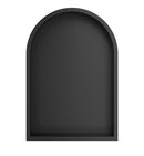 Demis inbouwnis ovaal 30 x 45 x 7 cm mat zwart