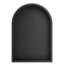 Demis inbouwnis ovaal 30 x 45 x 10 cm mat zwart