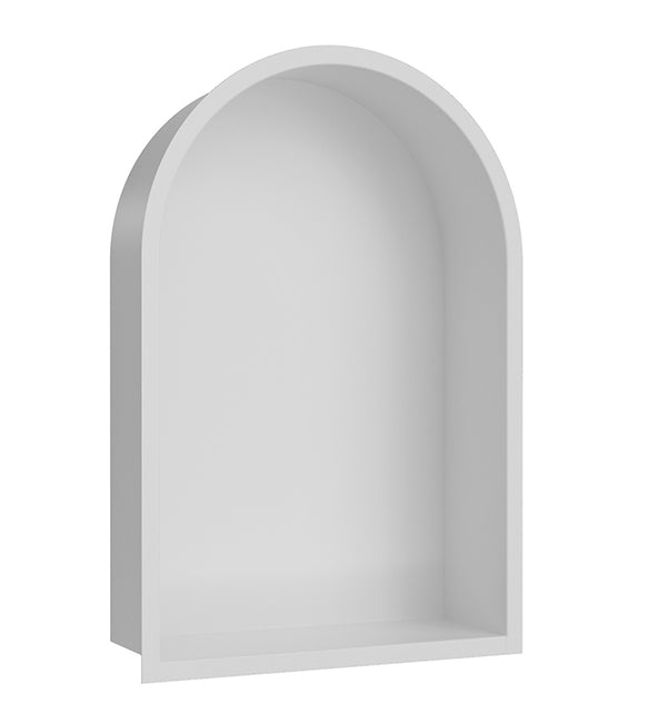 Demis inbouwnis ovaal 30 x 45 x 10 cm mat wit