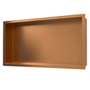 Demis inbouwnis 30 x 60 x 10 cm geborsteld brons koper