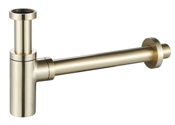 UniMatch wastafelsifon 5/4" x 32 mm geborsteld messing PVD