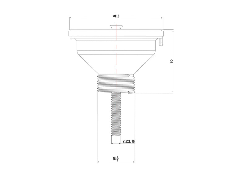 Korfplug+rooster 6/4 90mm +70mm schroef