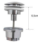 UniMatch clickwaste afvoerplug 5/4" chroom