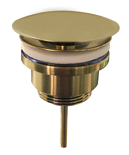 UniMatch open afvoerplug 5/4'' geborsteld messing PVD