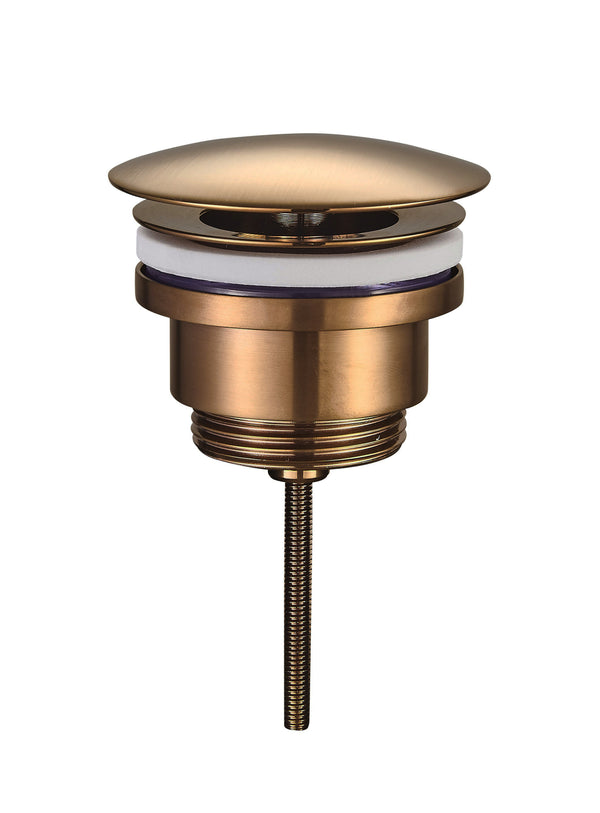 UniMatch open afvoerplug 5/4'' geborsteld brons koper PVD