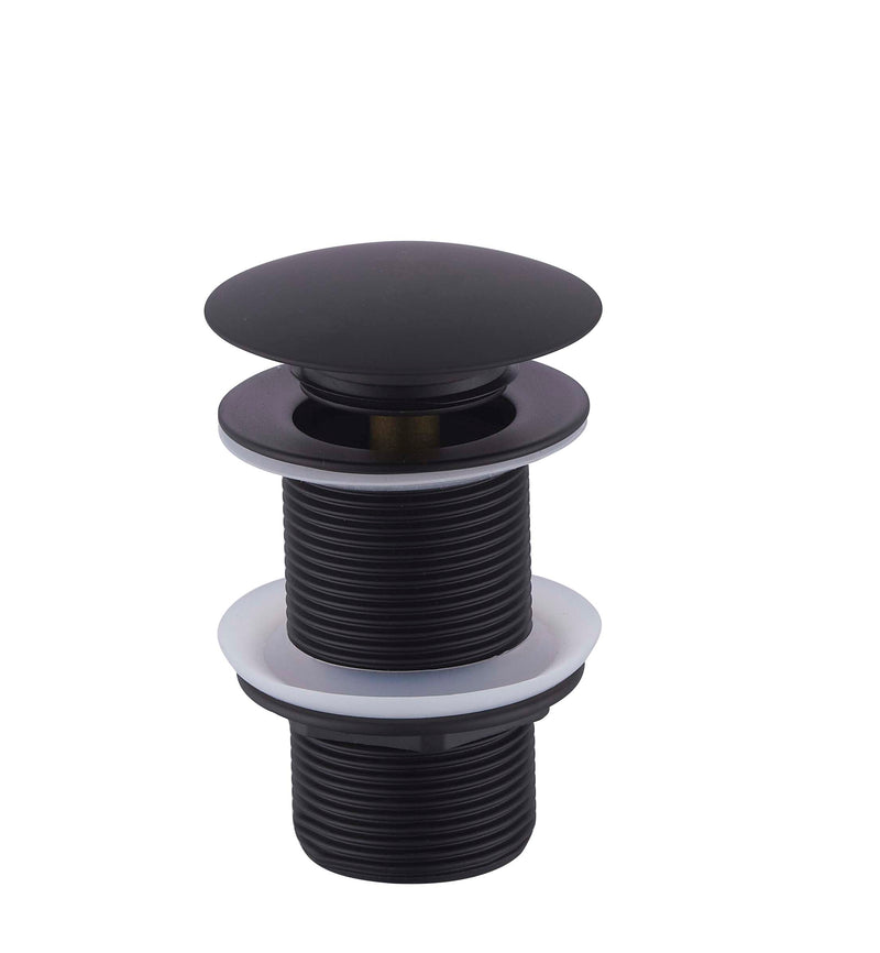 UniMatch clickwaste afvoerplug verlengd 5/4" mat zwart