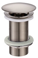 UniMatch open afvoerplug verlengd 5/4" geborsteld staal