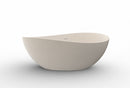 Waive vrijstaand ligbad 160 x 95 cm solid surface beige