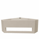 Julia hoekfontein 35 x 35 x 16 cm solid surface beige