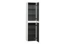 Novira kolomkast afgeronde hoeken 160 x 40 x 35 cm mat wit