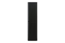Novira kolomkast afgeronde hoeken 160 x 40 x 35 cm mat zwart