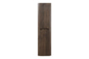 Sulora kolomkast afgeronde hoeken geribbeld 160 x 40 x 35 cm bruin eiken
