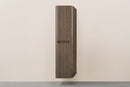 Sulora kolomkast afgeronde hoeken geribbeld 160 x 40 x 35 cm bruin eiken