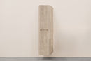 Sulora kolomkast afgeronde hoeken geribbeld 160 x 40 x 35 cm licht eiken