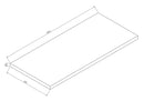Alvara topblad 100x46 cm cashmere