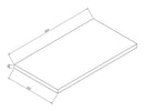 Alvara topblad 40x22 cm donker eiken