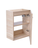 fonteinkast tbv HS fonteintje l/r 1 deur 40x21 licht-eiken