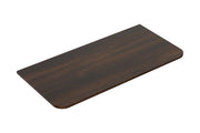 Sulora topblad afgeronde hoeken 80 x 48 cm walnoot