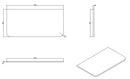 Sulora topblad afgeronde hoeken 100 x 48 cm licht eiken
