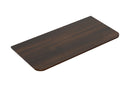 Sulora topblad afgeronde hoeken 100 x 48 cm walnoot