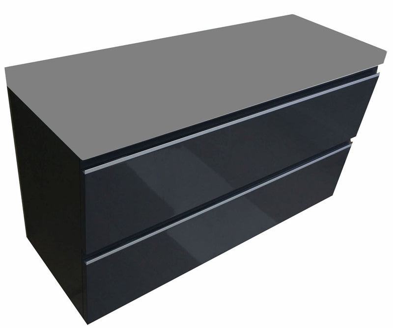 Shall onderkast 100 x 36 cm grafietgrijs